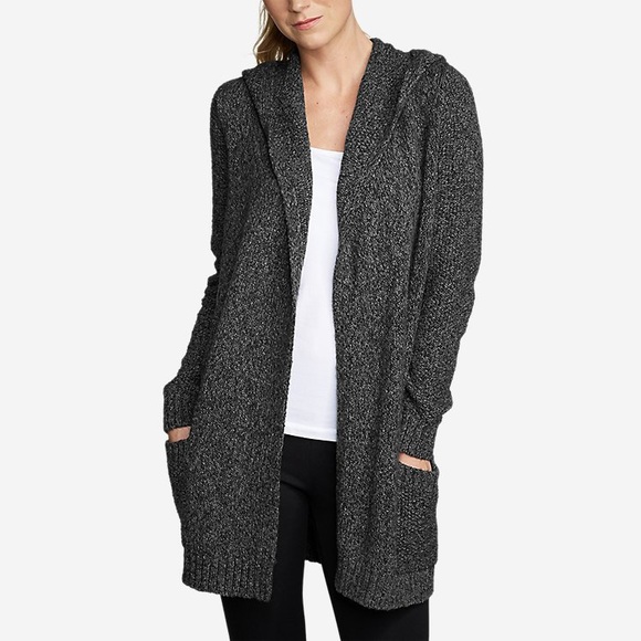 Eddie Bauer Lounge Cardigan Charcoal 